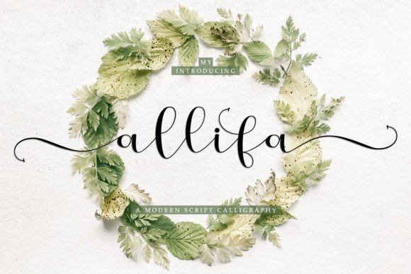 Allifa: A Charming Script Font for Craft Creators