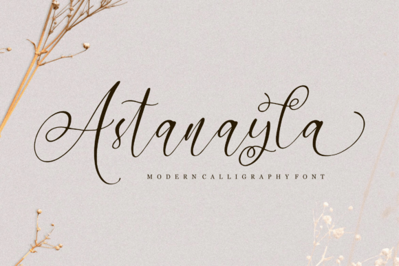 Astanayla: Modern Calligraphy Font