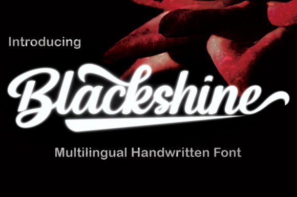 Blackshine: A Script Font for Creative Makers