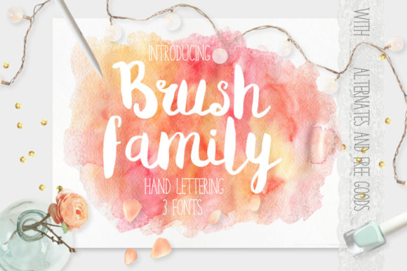 Brush Family Font for Creative Makers