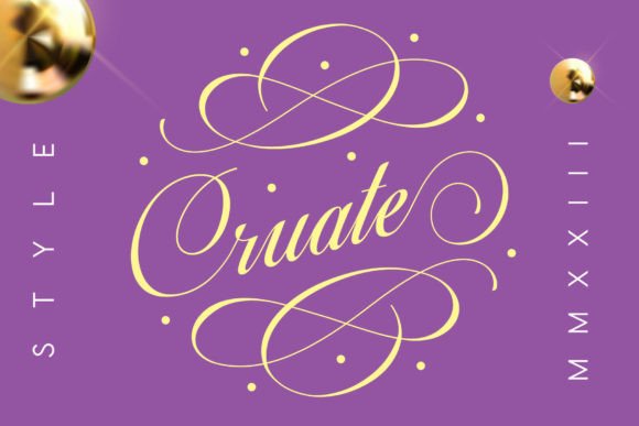 Cruate Font for Elegant Design