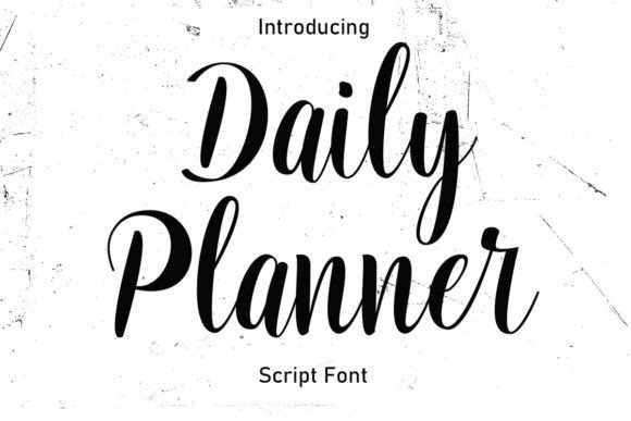 Daily Planner Font for Web Design