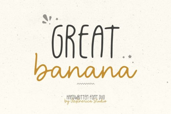Great Banana Font for Business