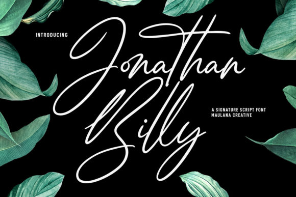Jonathan Billy Font for Professional Branding