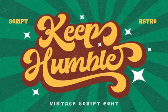 Keep Humble: A Retro Font for Creative Projects