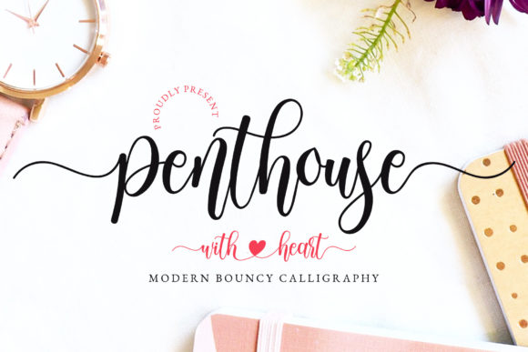 Penthouse: A Bouncy Script Font for Creative Projects