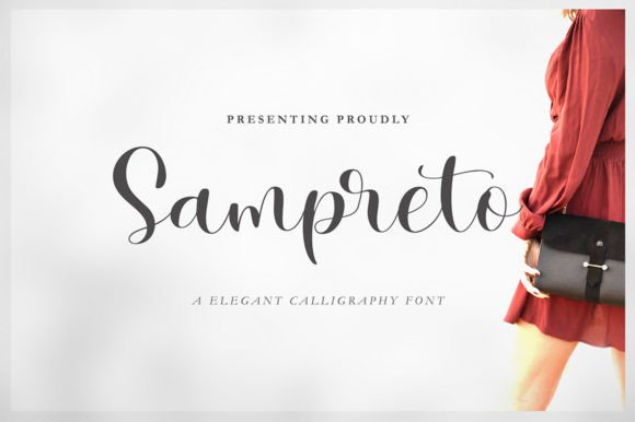 Sampreto: A Flowing Script Font for Modern Marketing