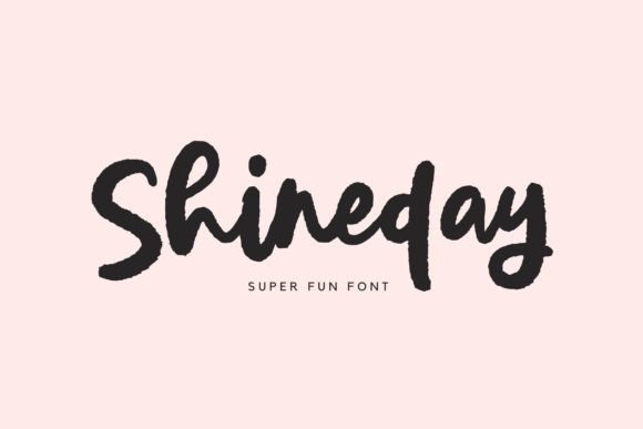 Shineday: A Bold Handwritten Font for Editorial Design
