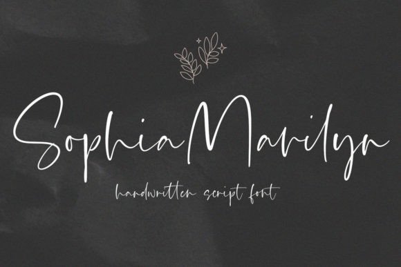 Sophia Marilyn: A Handwritten Script Font