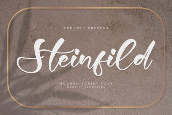 Steinfild: A Modern Script Font for Creative Projects