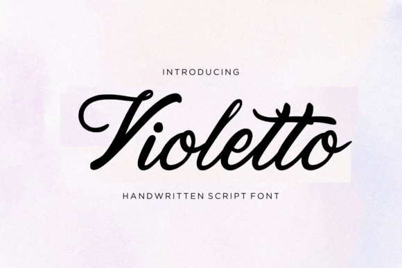 Violetto: A Handwritten Font for Web Design